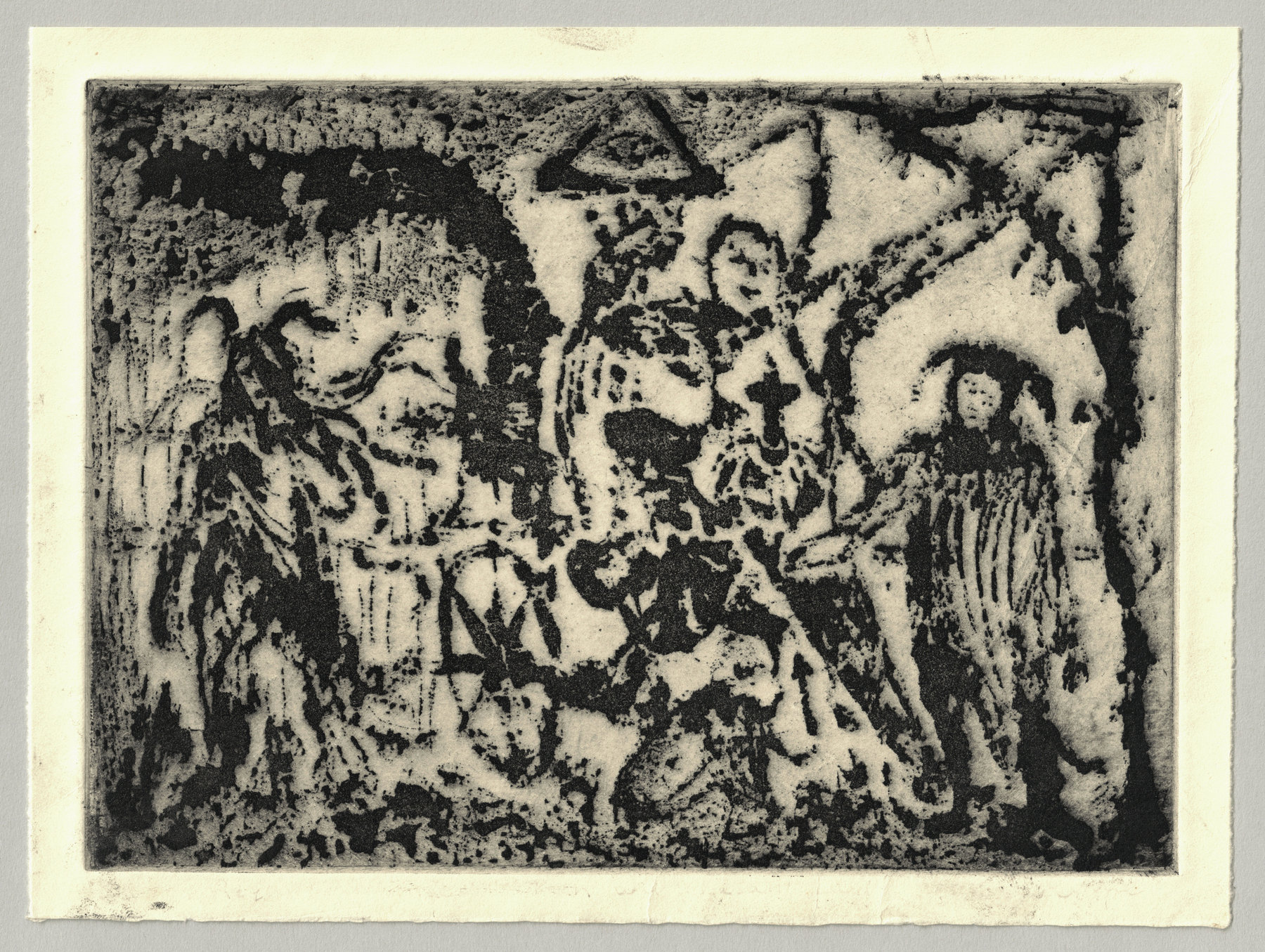 Oliver McConnie, Requiescat in Pace Green and Pleasant Land, sugar lift, 15 x 20cm, 2014. Full sheet.